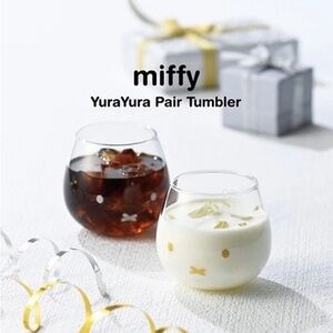 Sanrio Clear and Gold Drinkware Set